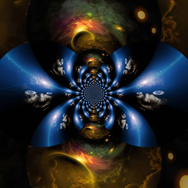 Abstract fractal background. computer generated 3d graphics.
