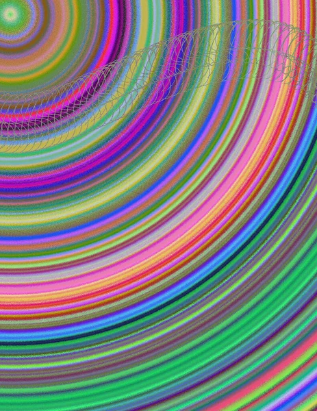 Concentric Circles Painting Modern Digital Art — Stock Photo, Image