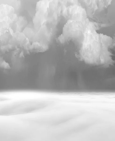 白い雲の風景 3Dレンダリング — ストック写真