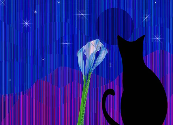 Abstract Background Cat Butterfly — Foto Stock