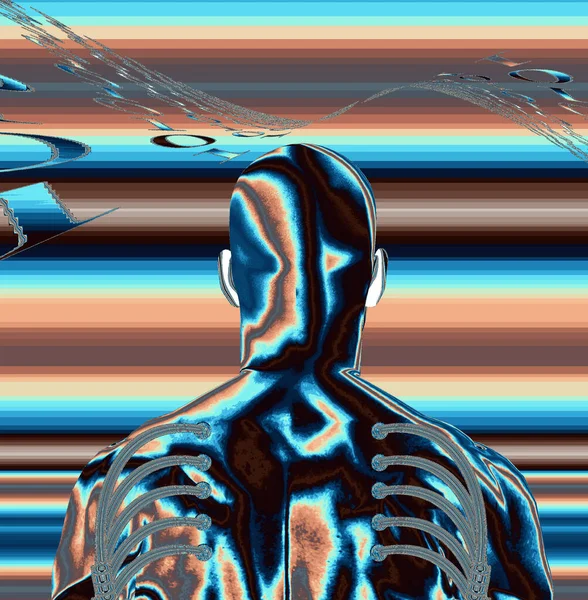 Illustration Human Body Abstractk Background — Foto Stock