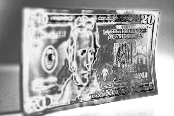 Detailní Záběr Dolarů Bankovka Pro Pozadí — Stock fotografie