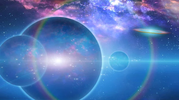 Abstract Colorful Space Concept Background View — Photo