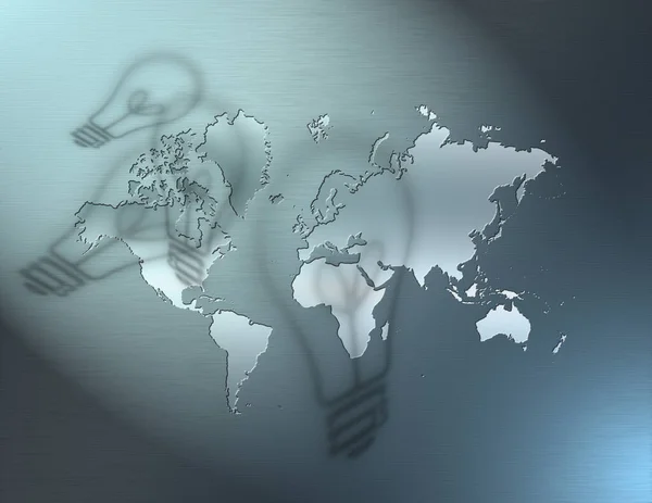 Weltkartenkonzept Darstellung Eines Globus Mit Offenem Raum — Stockfoto