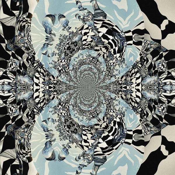 現代抽象色シュールレアリズムイラスト — ストック写真