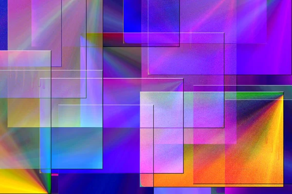 Abstrakt Geometriskt Mönster Modern Digital Konst — Stockfoto