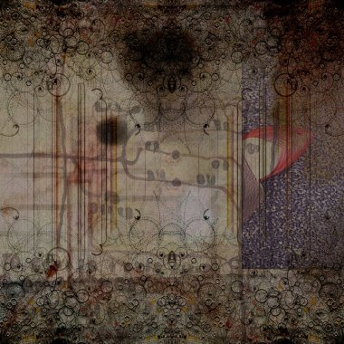 Soyut fraktal arkaplan. bilgisayar dijital çizimi.