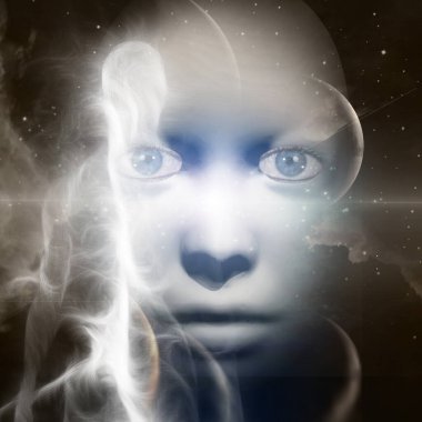 Siyah gökkuşaklı maske