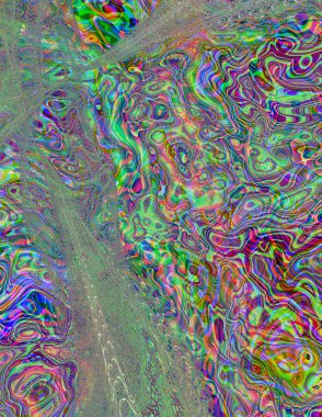 Soyut dijital dalgalar. Modern sanat.