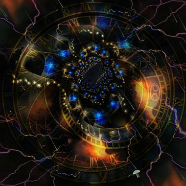 yaratıcı grafik tasarımı için soyut fraktal arkaplan oluşturuldu