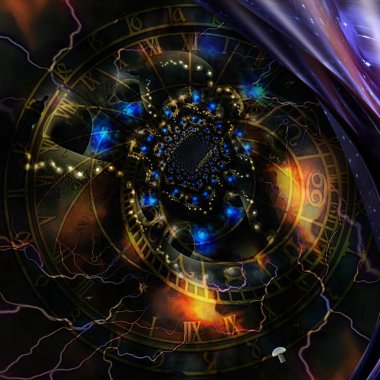 yaratıcı grafik tasarımı için soyut fraktal arkaplan oluşturuldu