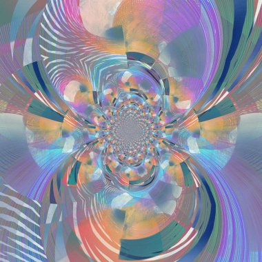 soyut fraktal desen, dijital sanat eseri