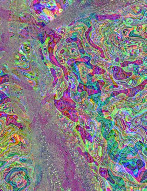 Soyut dijital dalgalar. Modern sanat.