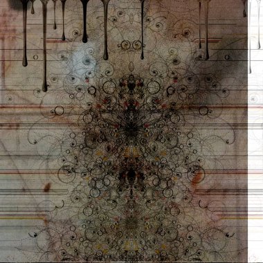 Soyut fraktal arkaplan. bilgisayar dijital çizimi.