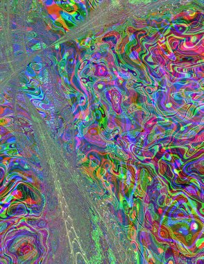 Soyut dijital dalgalar. Modern sanat.