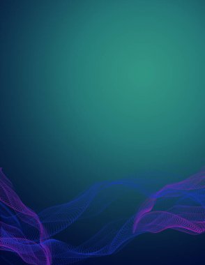 Soyut dijital dalgalar. Modern sanat.