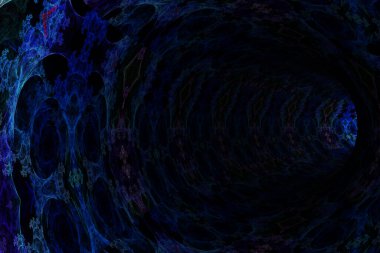 Soyut model tüneli. 3d oluşturma.