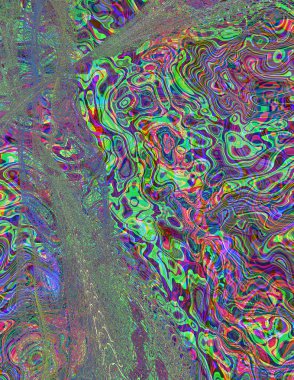 Soyut dijital dalgalar. Modern sanat.