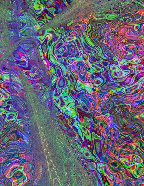 Soyut dijital dalgalar. Modern sanat.