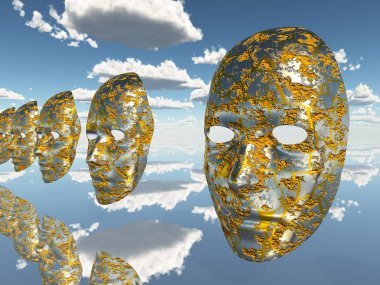 Bir fantezi uzaylının 3 boyutlu canlandırması