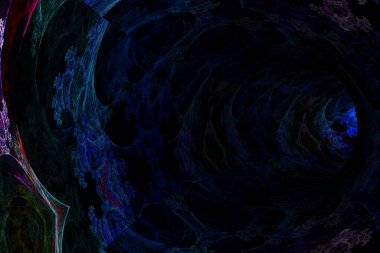 Soyut model tüneli. 3d oluşturma.