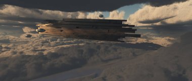 Soyut Boyama Arkaplanı. 3B illüstrasyon