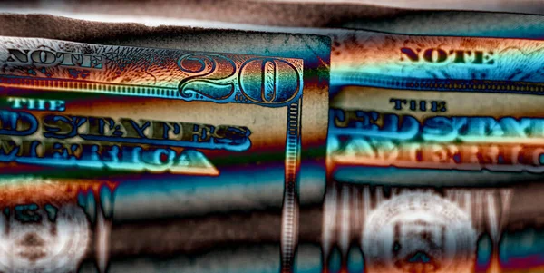 Close Shot Dollars Bill Background — Stock Photo, Image