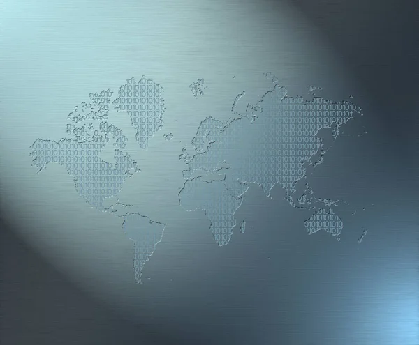 World Map Blue Background — Stock Photo, Image