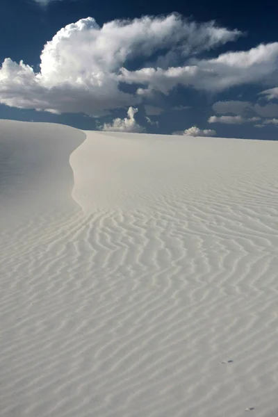 View Beautiful Desert Cloudy Sky — Foto Stock