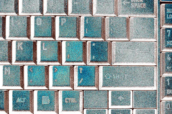Kırpılmış Tuşlu Bilgisayar Klavyesi — Stok fotoğraf