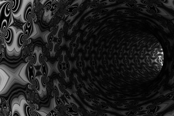 Kaleydoskopik Desenli Soyut Bir Tünel Oluşturma — Stok fotoğraf