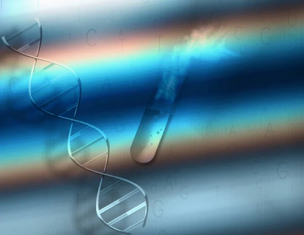 Dna Abstrato Colorido Fundo Vista — Fotografia de Stock