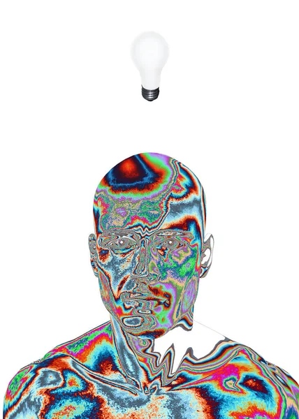 Rendering Human Head — Foto Stock