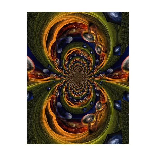 Abstract Fractal Background Psychedelic Pattern — Stock Photo, Image