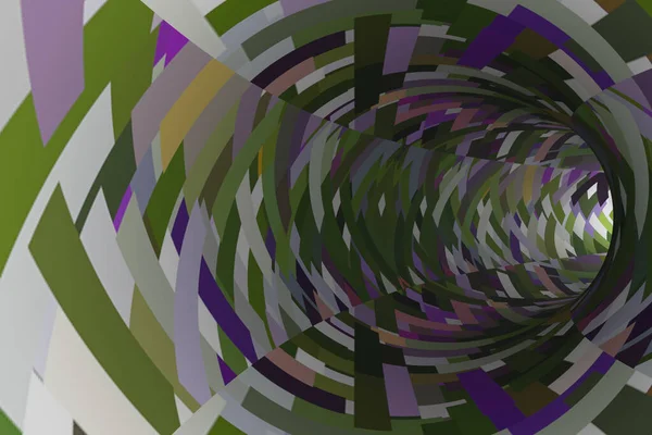 Túnel Abstrato Com Padrões Geométricos Coloridos — Fotografia de Stock