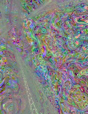 Soyut dijital dalgalar. Modern sanat.