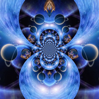 Soyut Boyama Arkaplanı. 3B illüstrasyon