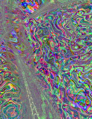 Soyut dijital dalgalar. Modern sanat.