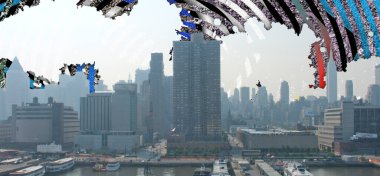 şehir manzarası soyut arkaplan, doku