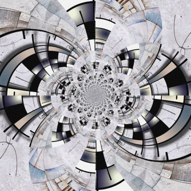 Sarmal tabanın soyut tasarımı, dijital sanat, fütüristik illüstrasyon 