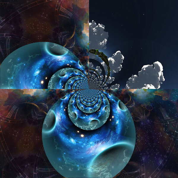 Abstract fractal background, creative design