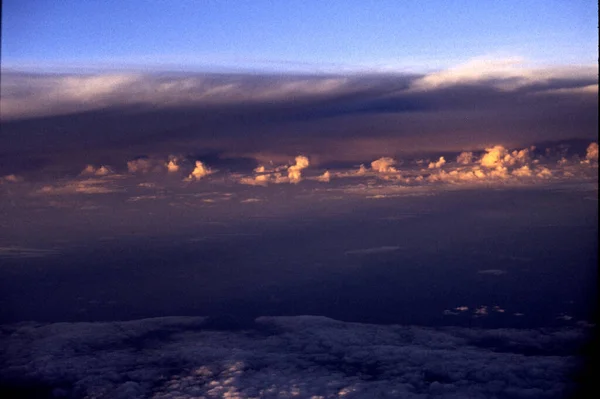 空の雲の空撮 — ストック写真