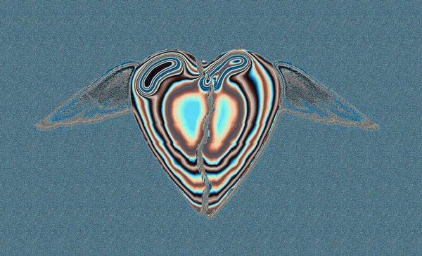 Αφηρημένη Εικόνα Σχήμα Καρδιάς — Φωτογραφία Αρχείου