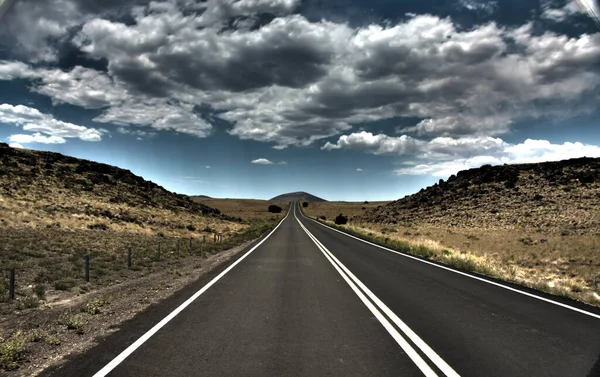 Endless Highway Peaceful Rural Scene — Stock Photo, Image