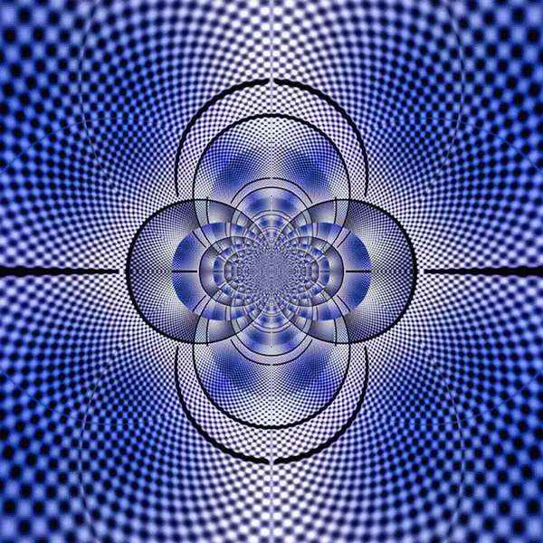 Fantasy Colorful Fractal Pattern Beautiful Kaleidoscope Illustration — Stok fotoğraf