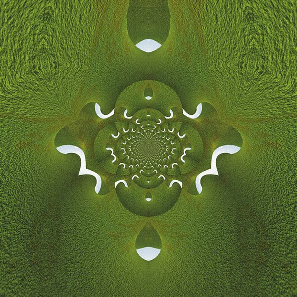 Abstrakte Grün Strukturierte Hintergrund Mit Weißen Elementen — Stockfoto