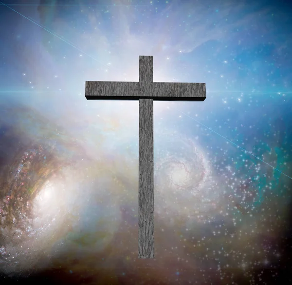 Хрест Космосі Візуалізація — стокове фото