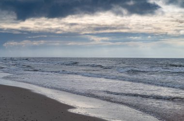 Baltık Denizi 'nin deniz manzarası.