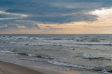 Baltık Denizi 'nin deniz manzarası.