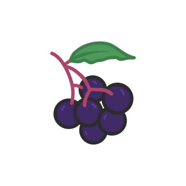 Mürver el çizimi düz renk